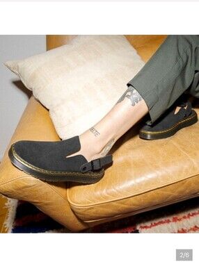 Dr. Martens Black Carlson Mules Size 37